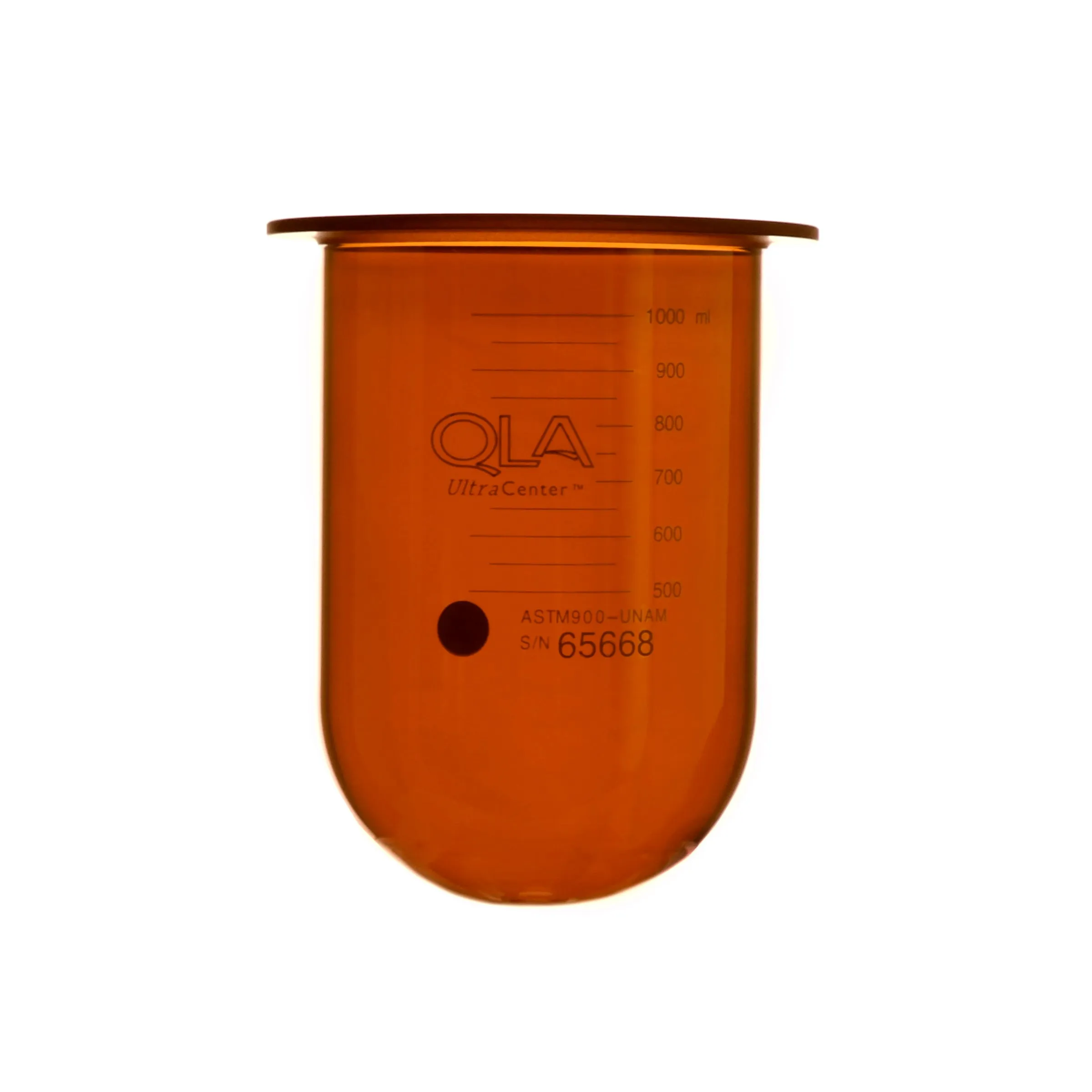 1000mL Amber UltraCenter Precision Glass Vessel