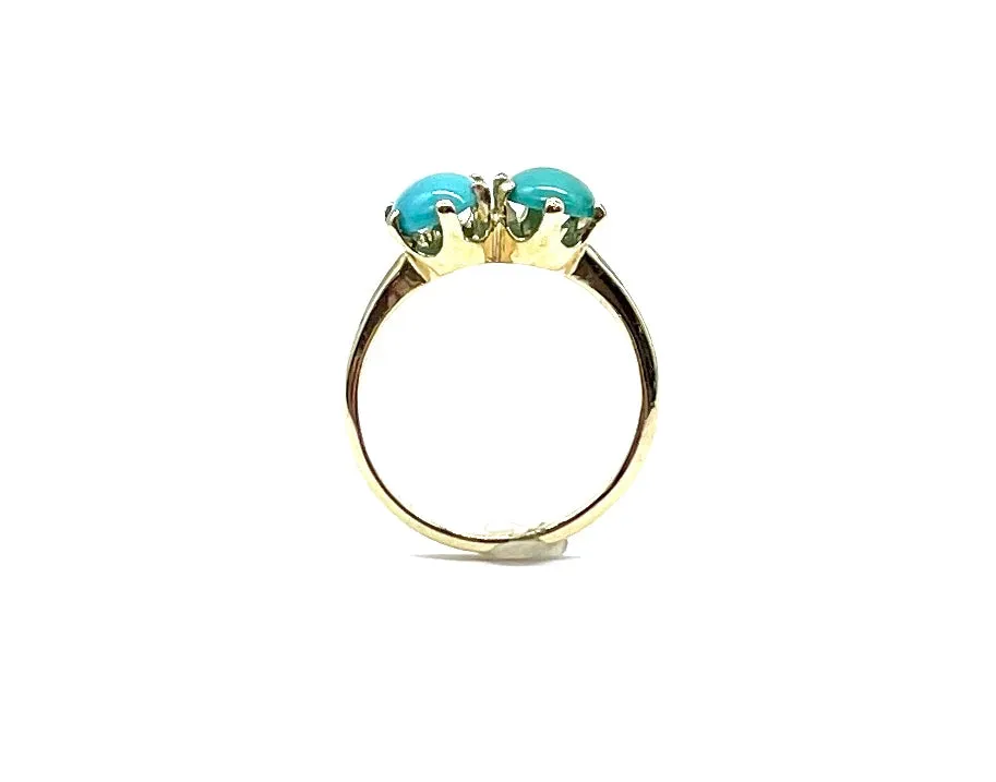 14k Gold Turquoise Ring