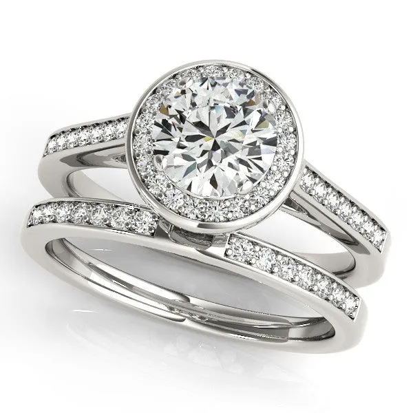 1.5 Ct. Moissanite Wedding Set Engagement Ring and Wedding Band- Toni Set