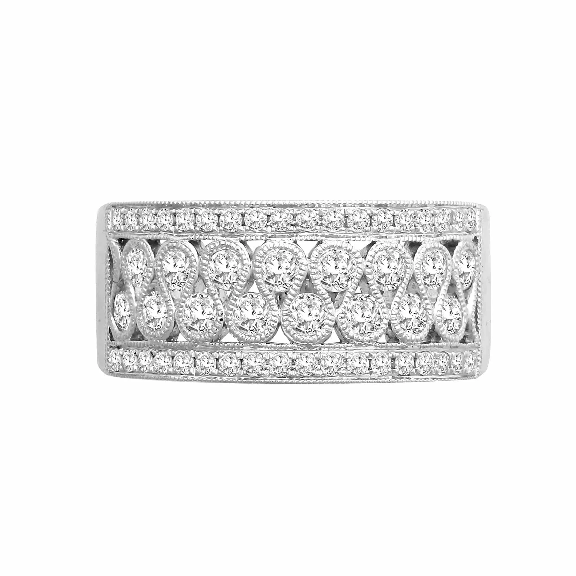 18ct White 1.00ct Dress Ring