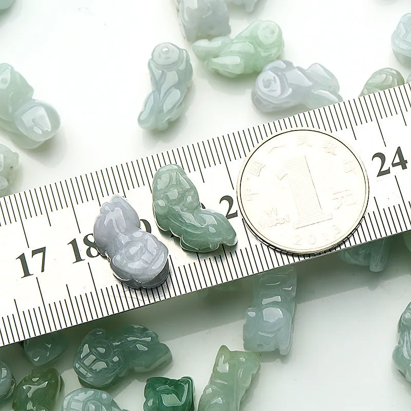 18X9X9mm Natural Jade Beads Jadeite Pixiu Bead WBD31