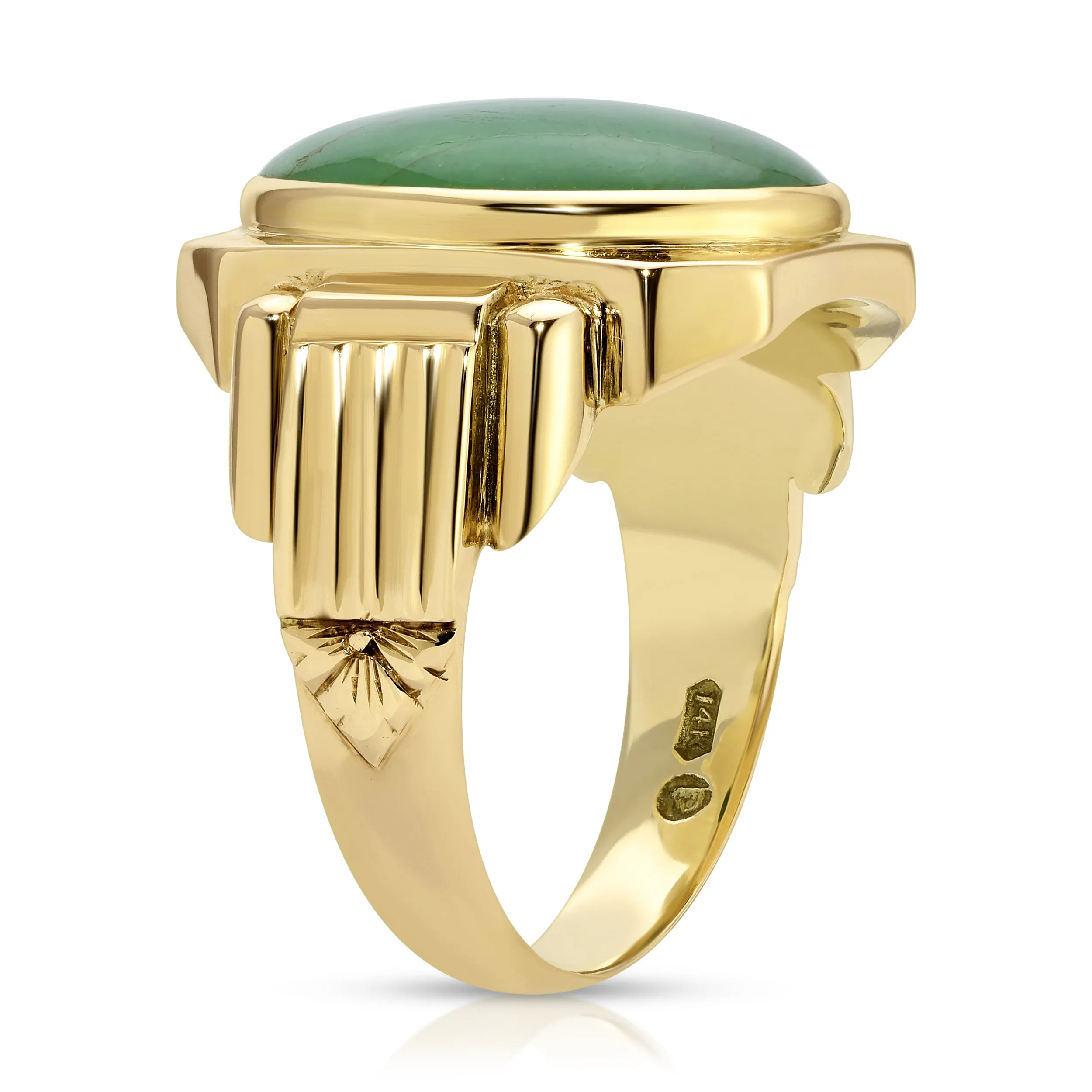 1930s Jade Art Deco Ring