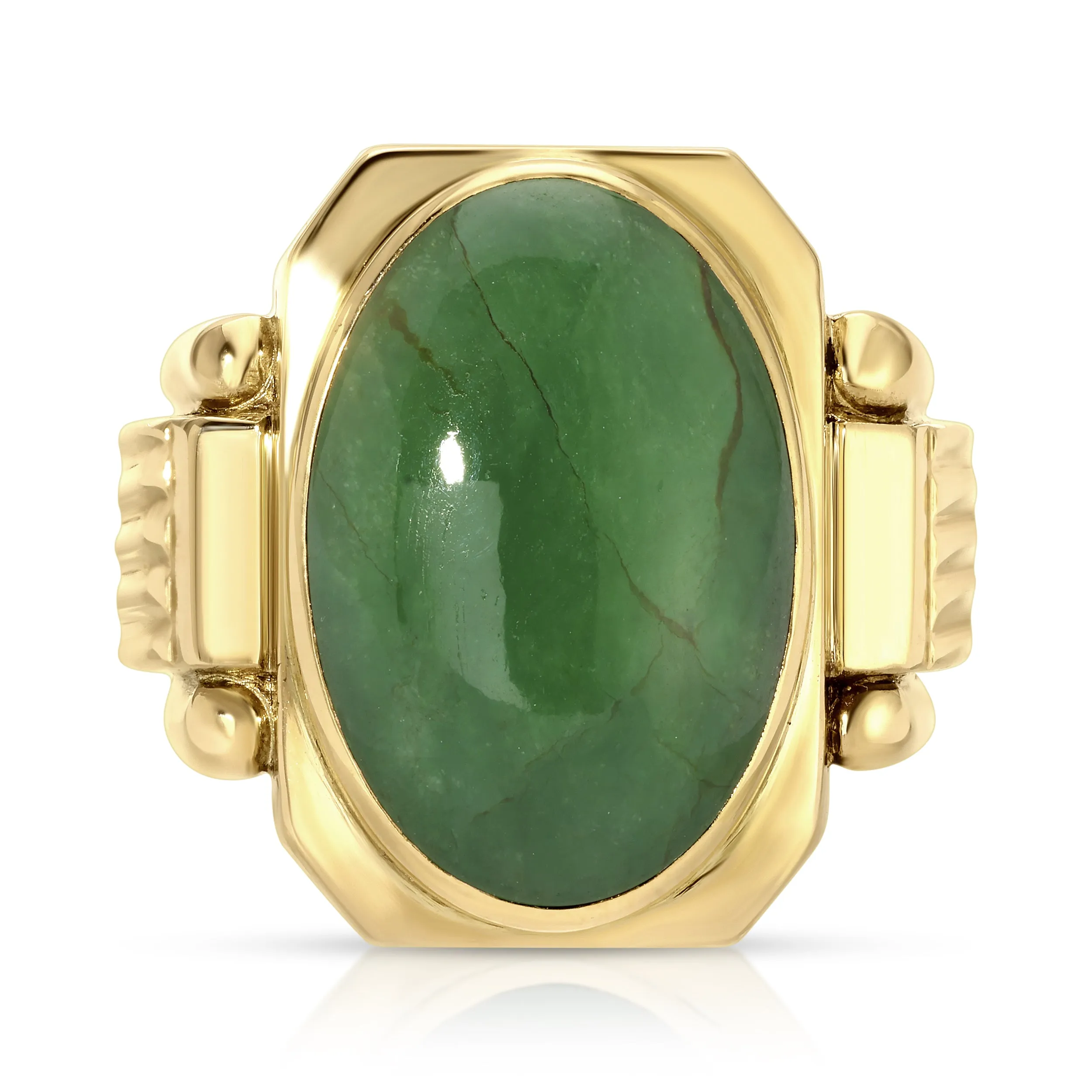 1930s Jade Art Deco Ring