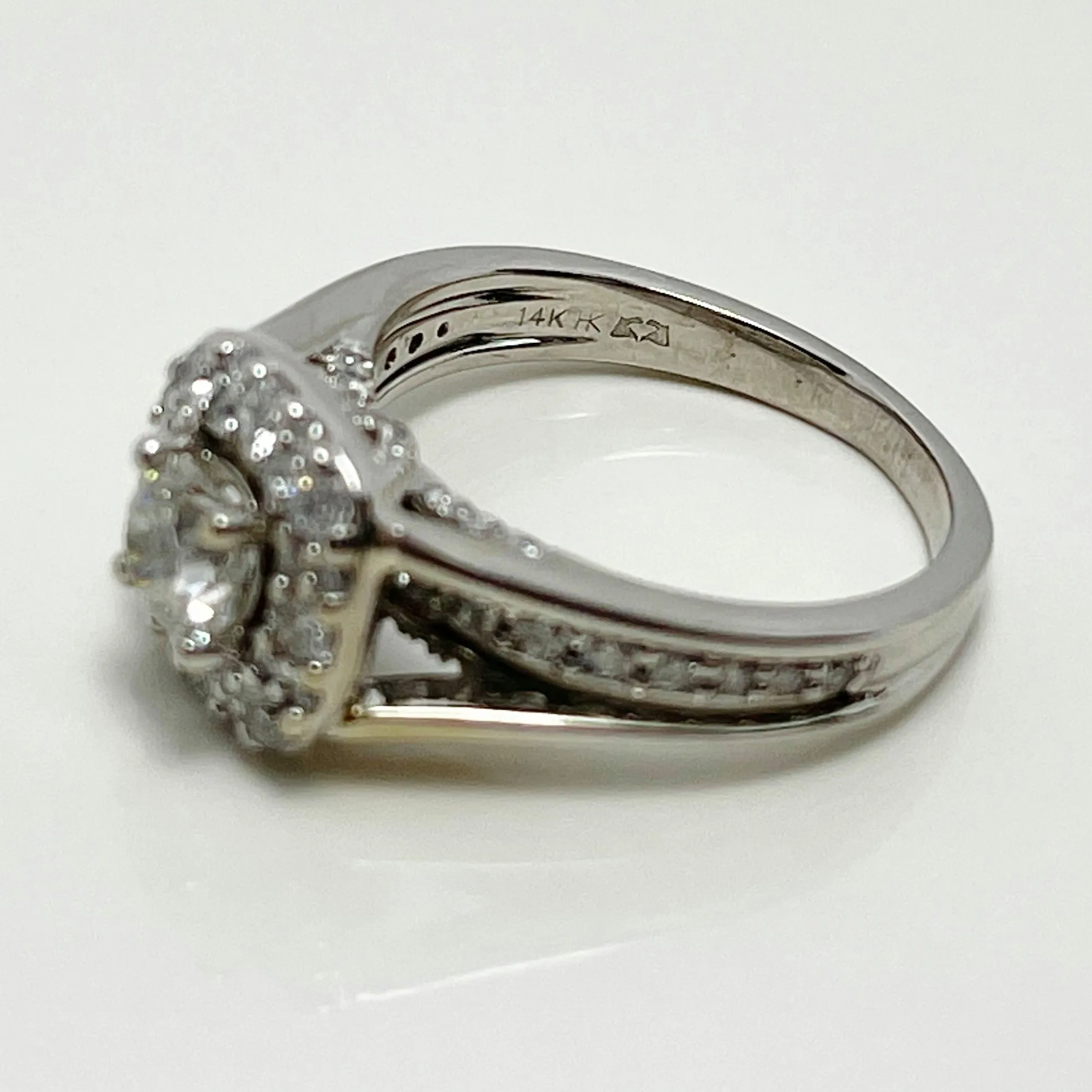 1ctw Natural "My Diamond Story" 14k Gold Engagement Ring