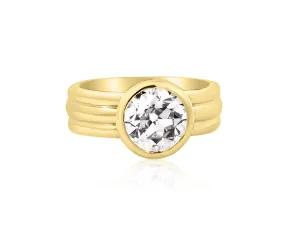 2.35ct HVS1 Old European Lab Diamond Corfu Ring