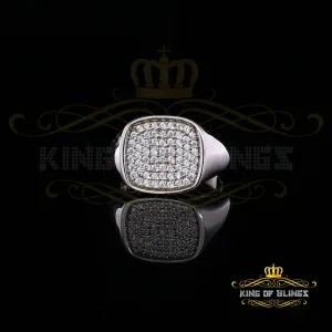 925 Sterling White Silver Square-Shape 0.25ct Cubic Zirconia Womens Ring Size 8