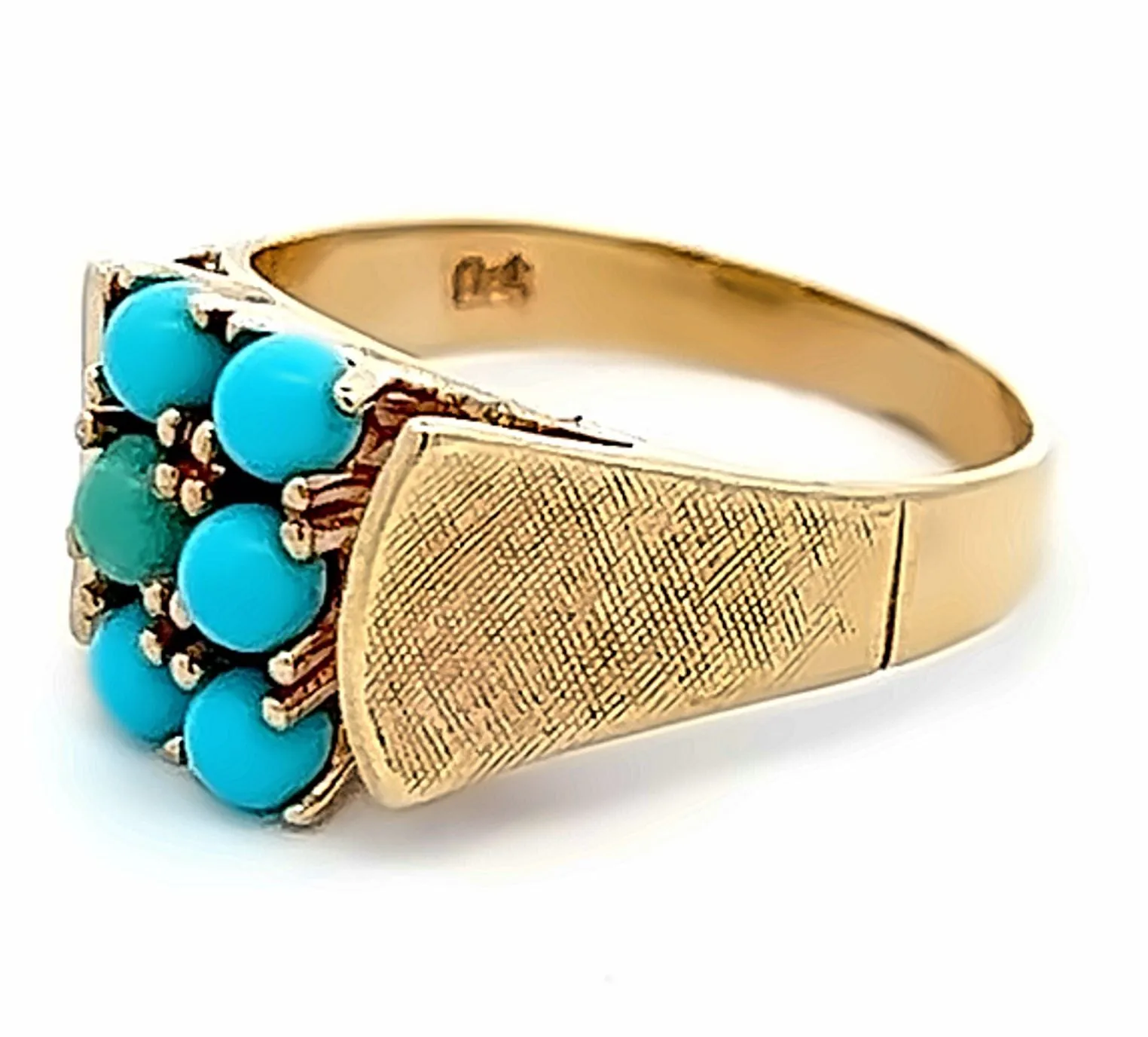 9ct Yellow Gold Turquoise Ring