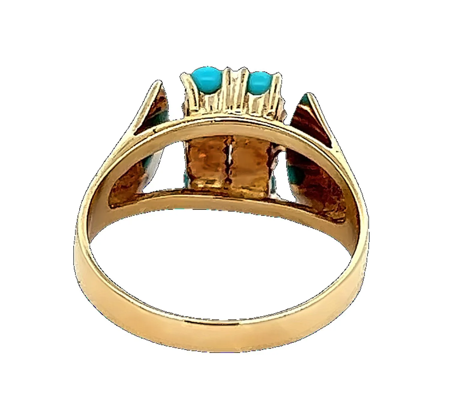 9ct Yellow Gold Turquoise Ring