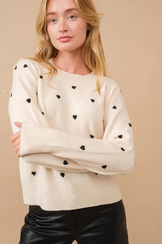 A Little Love Sweater - Black