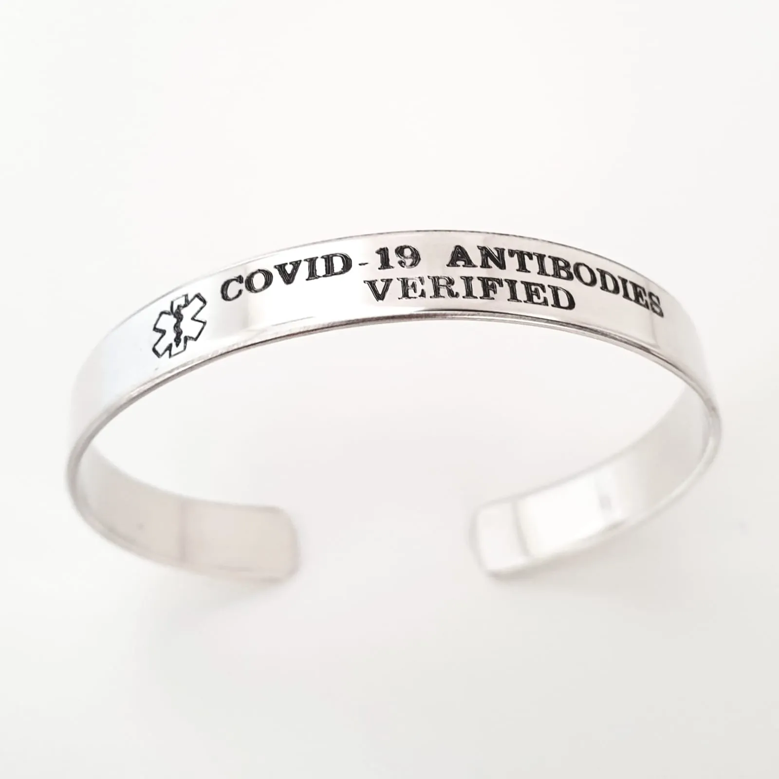 Alert Cuff Bracelet - Medical ID Bracelet