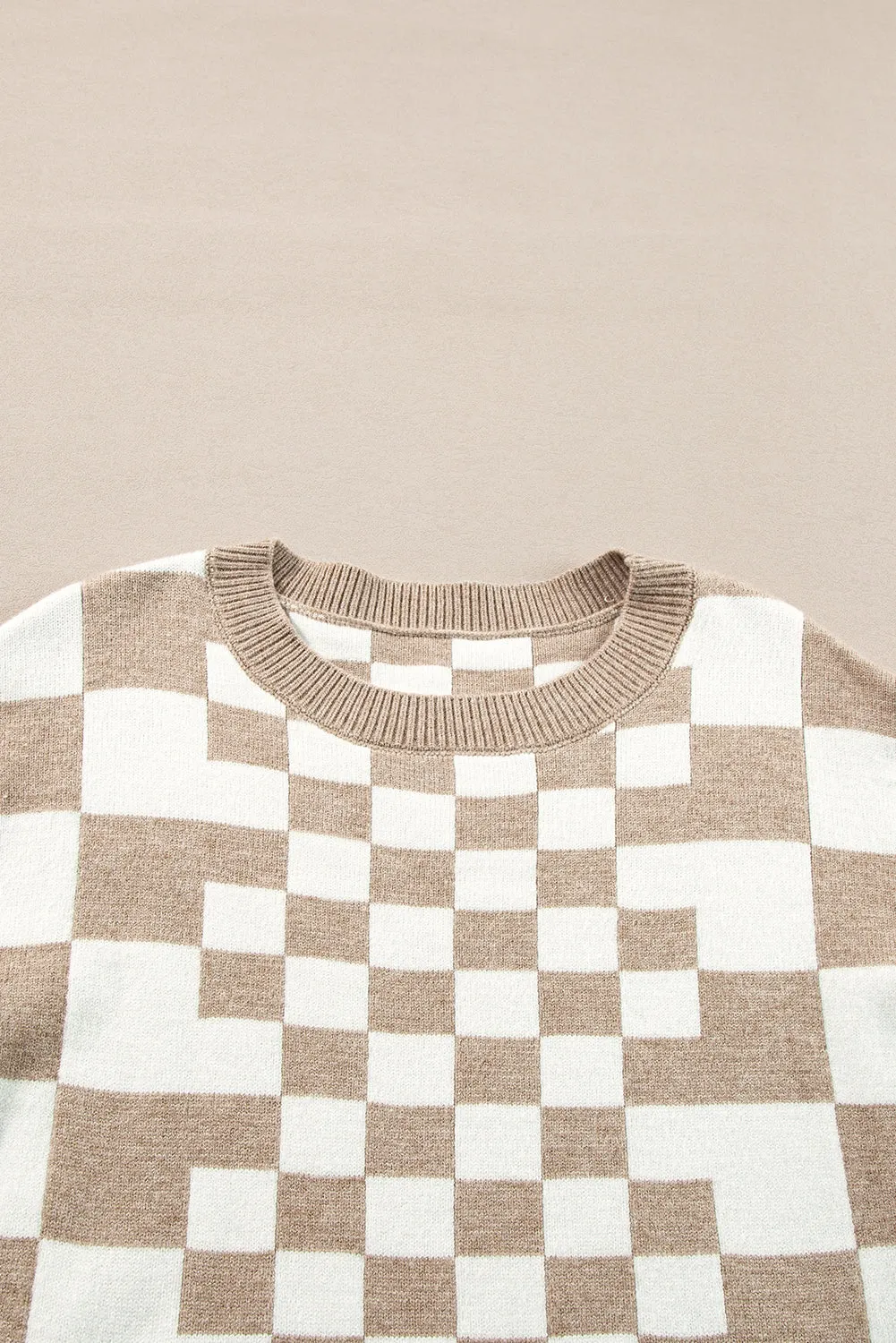 Amber Checkered Sweater