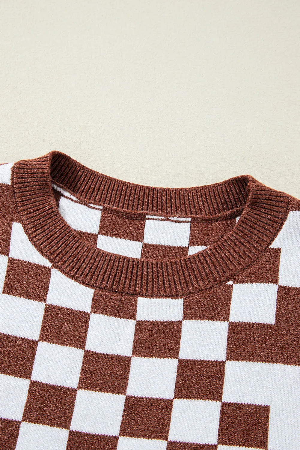 Amber Checkered Sweater