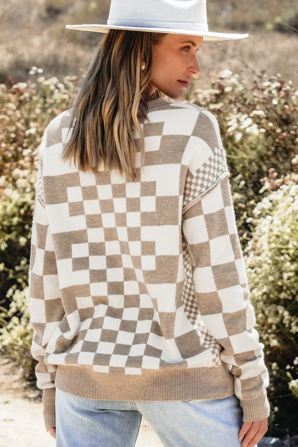 Amber Checkered Sweater