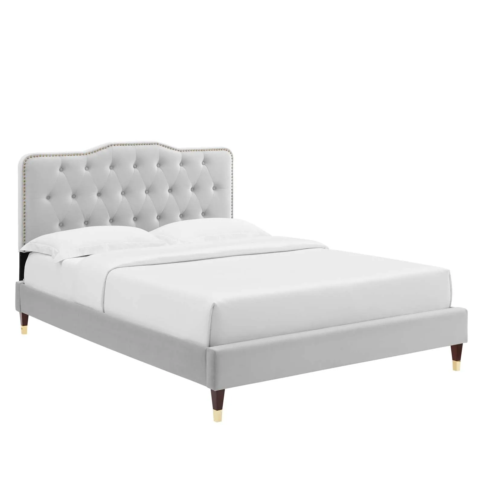 Amber Full Platform Bed By Modway - MOD-6782 - Light Gray