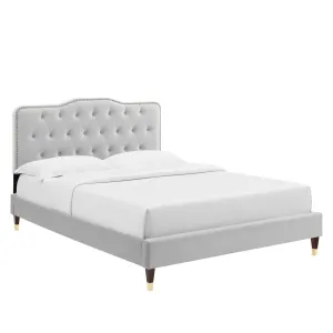 Amber Full Platform Bed By Modway - MOD-6782 - Light Gray