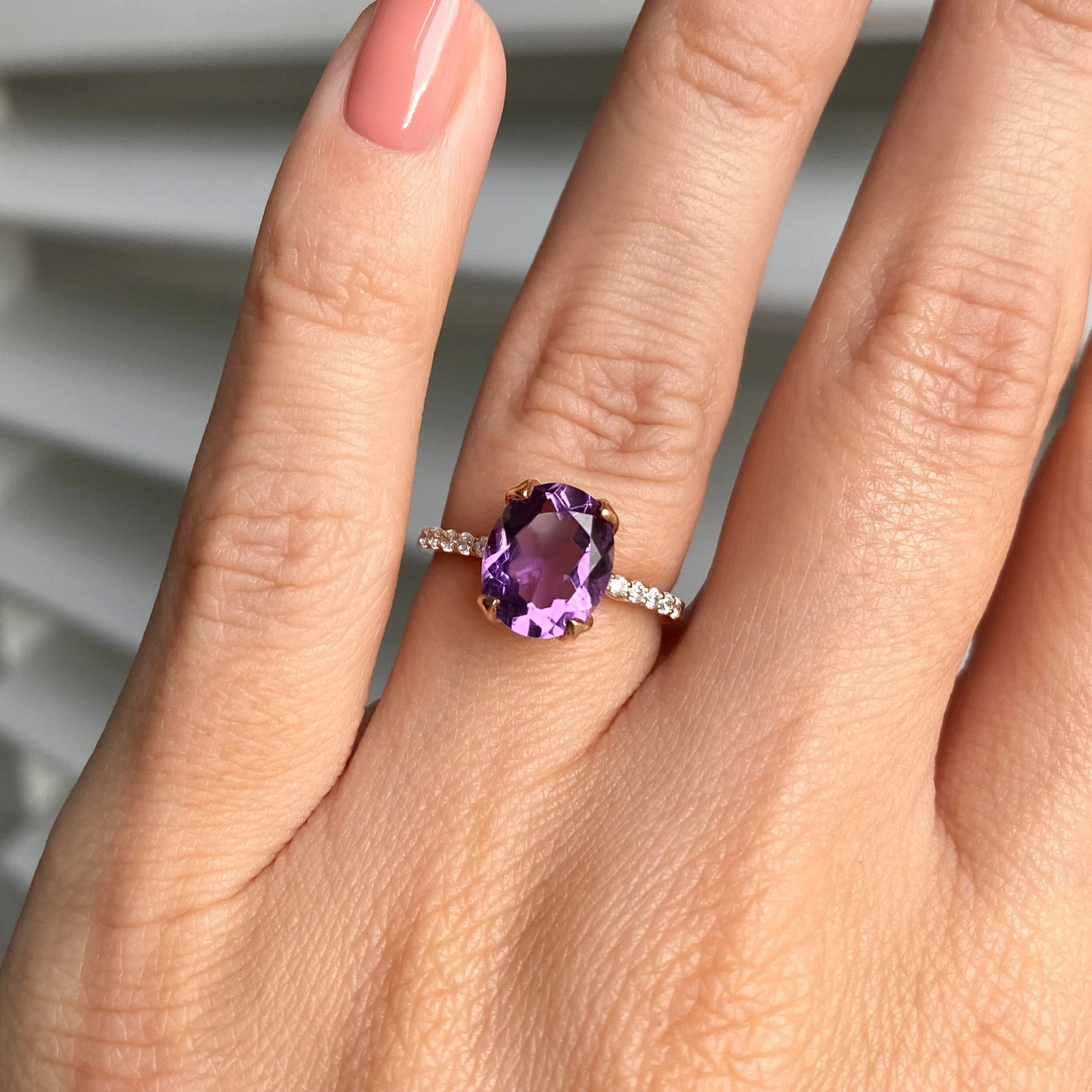 Amethyst Ring - Harlow