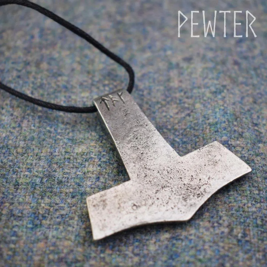 Asgard Faroese Hammer Pendant – Pewter