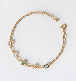 Ava Link Stone Bracelet