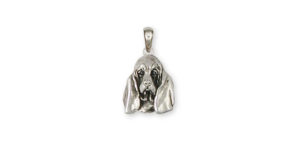 Basset Hound Pendant Jewelry Sterling Silver Handmade Dog Pendant BAS6-P