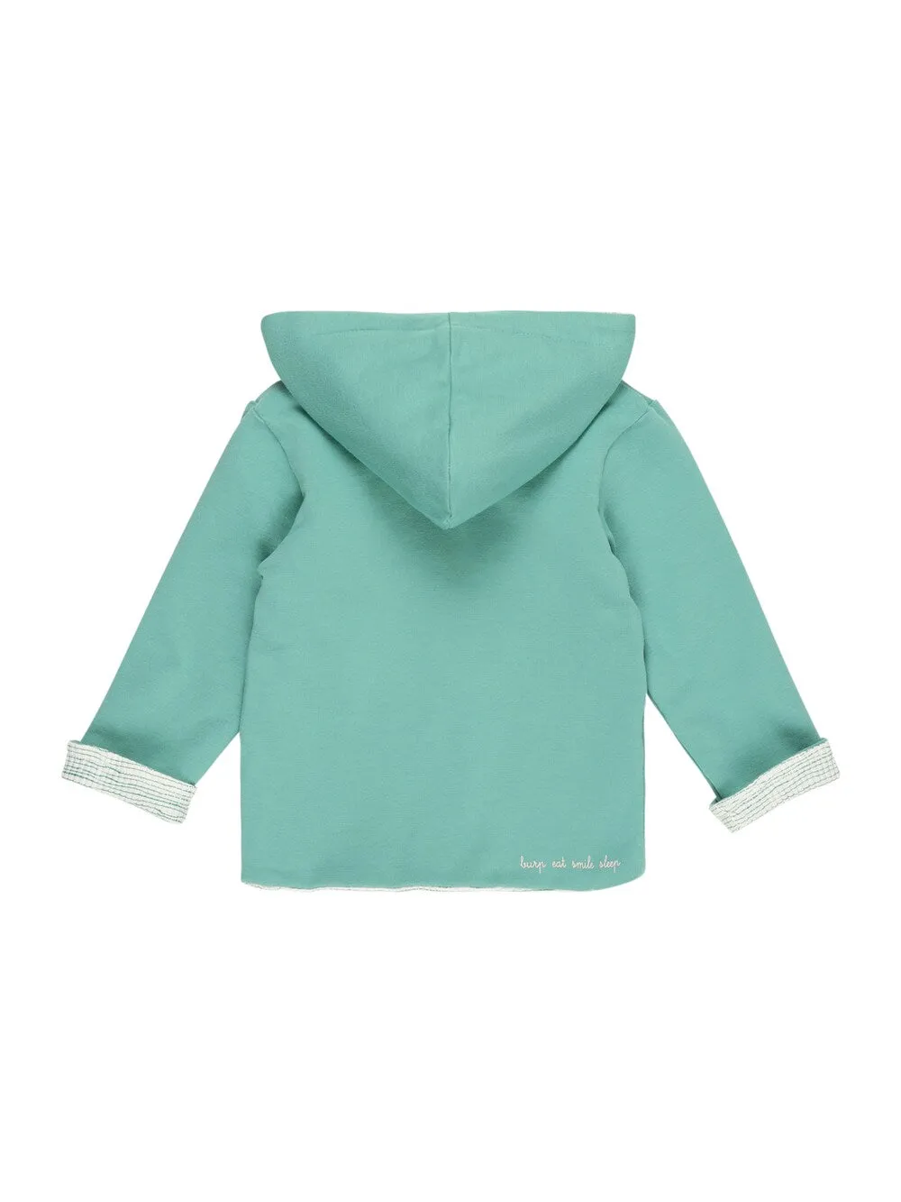 BESS zip-up sweatshirt, jade