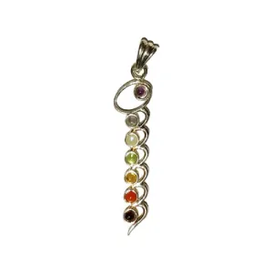 Chakra Kundalini Pendant - in velvet pouch