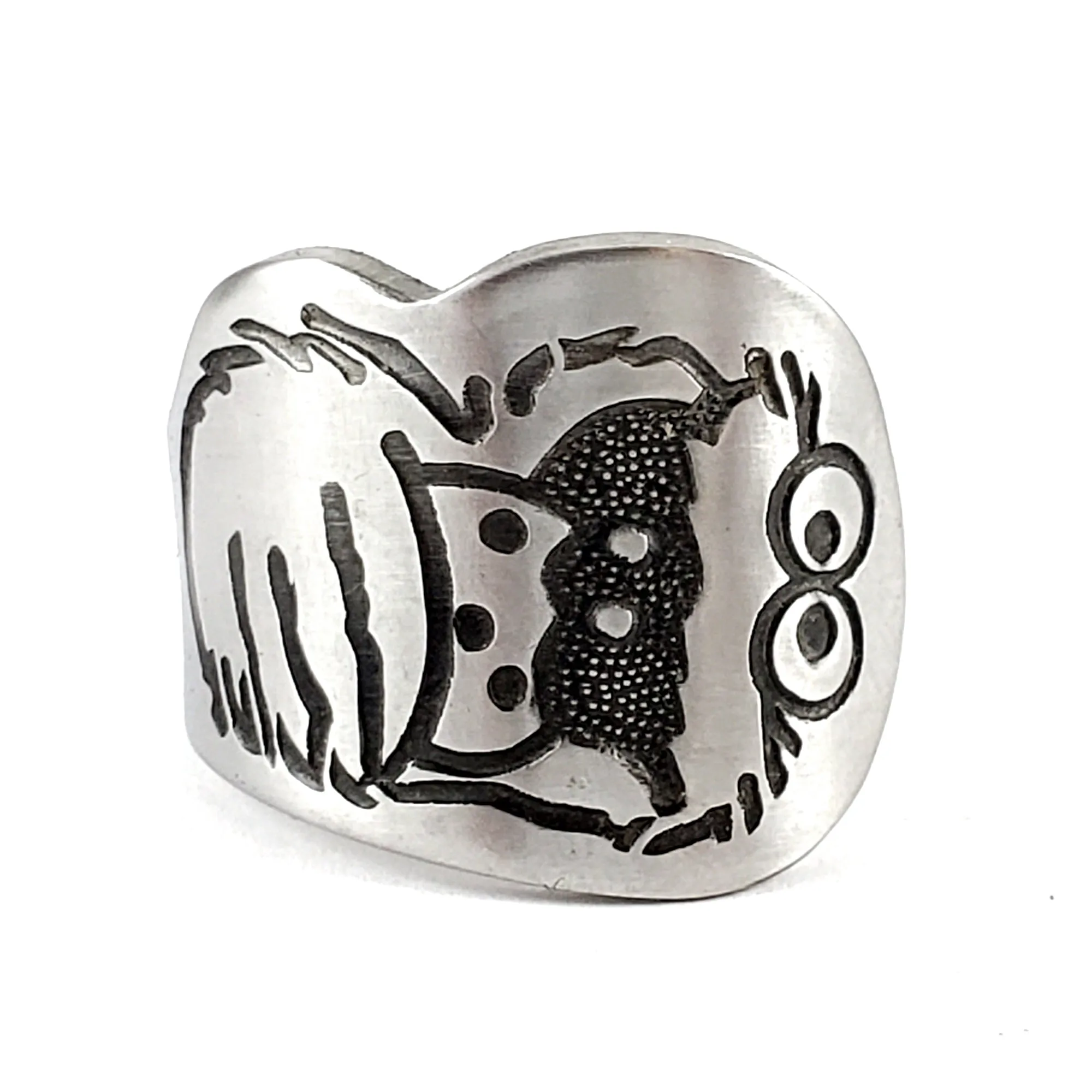 Cookie Monster Stainless Steel Spoon Ring