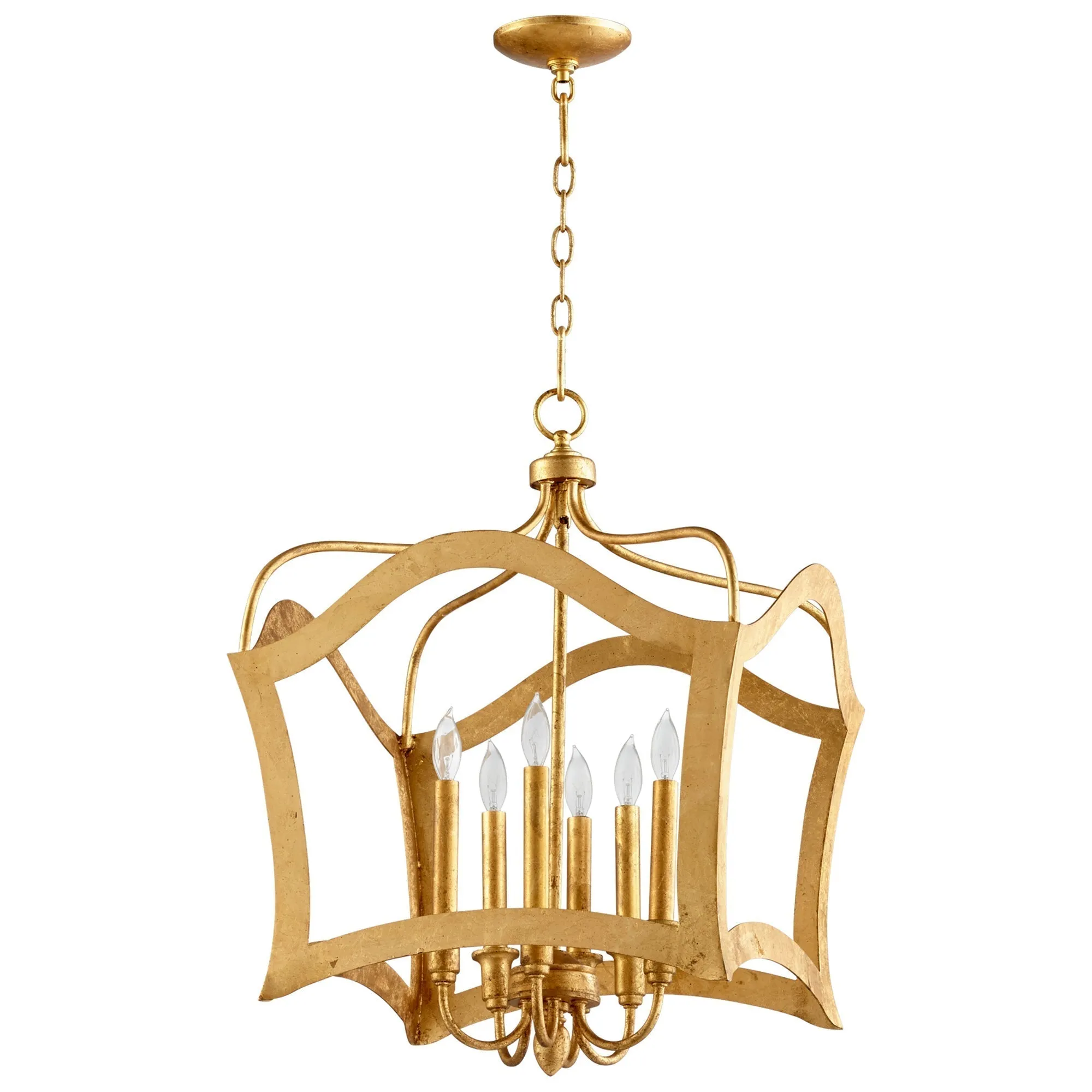 Cyan Design 06584 Milan Pendant - 6-Light - Gold Leaf - Medium