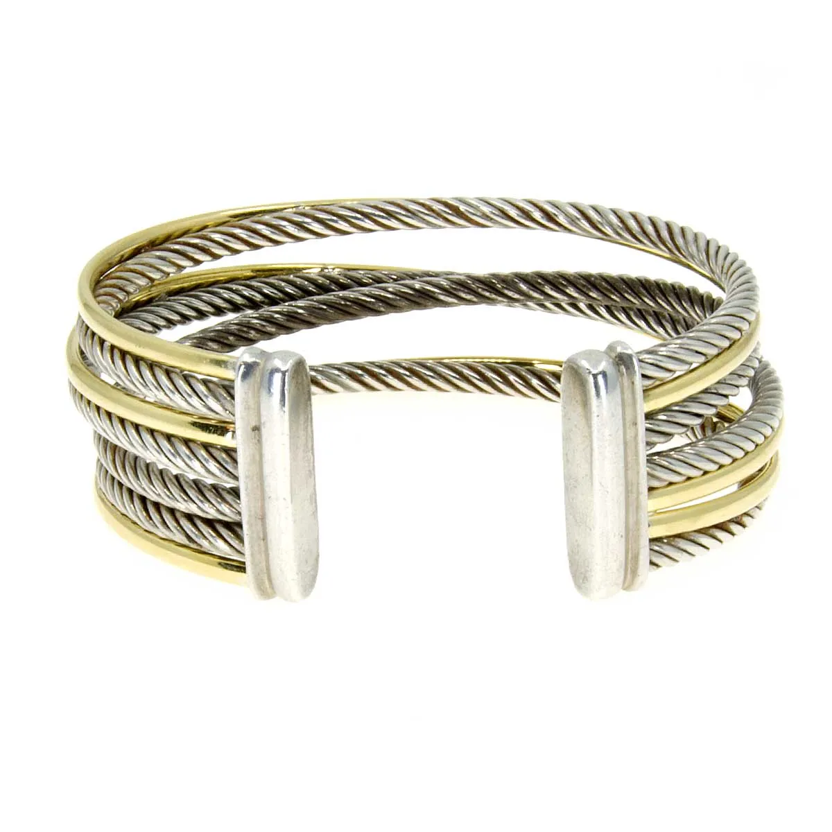 David Yurman Crossover 7 Row Cuff Bracelet