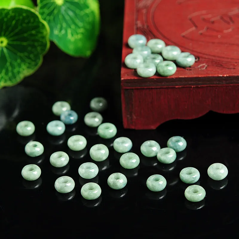 Diameter 8mm-8.5mm Thickness 3mm-4mm Natural Jade Beads Jadeite Bead WBD21