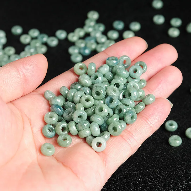 Diameter 8mm-8.5mm Thickness 3mm-4mm Natural Jade Beads Jadeite Bead WBD21