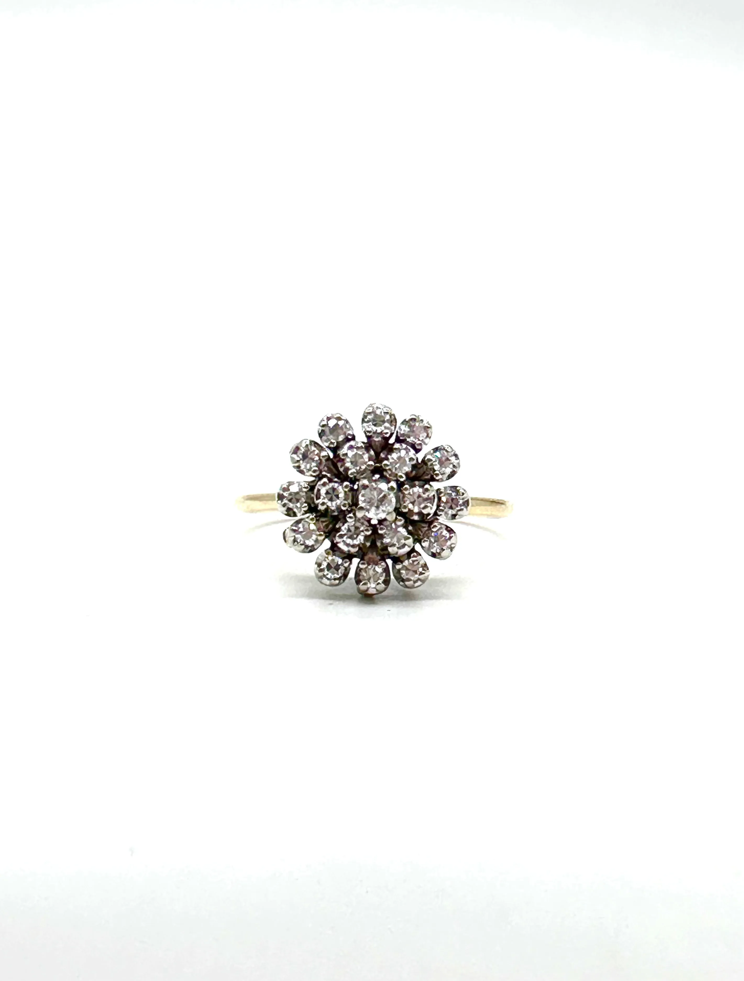 Diamond Cluster Flower Ring