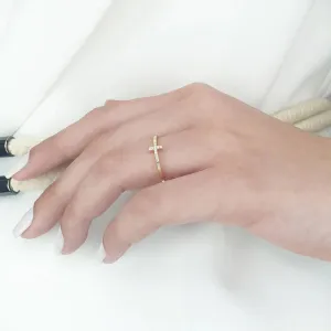 Diamond cross ring