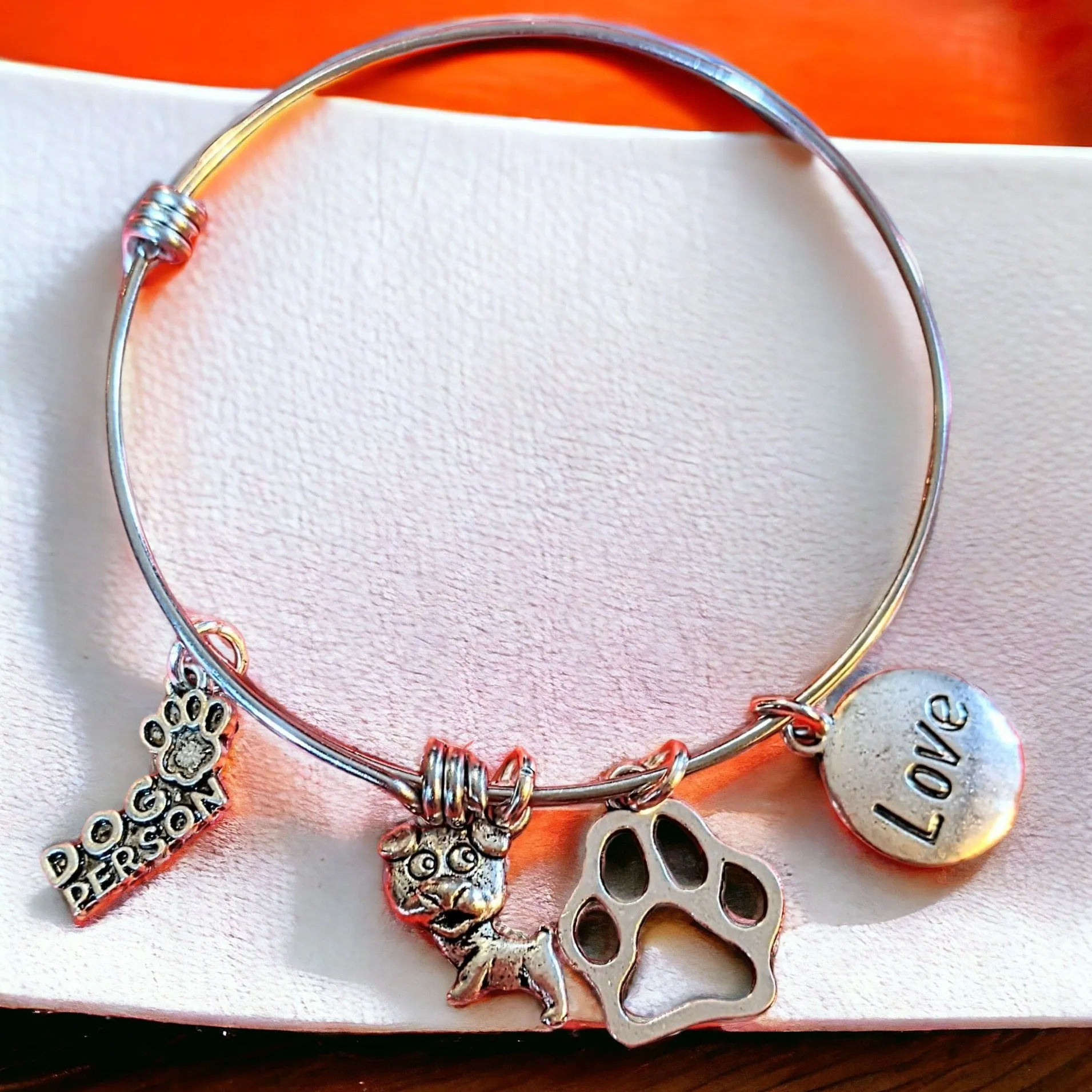 Dog Person Stainless Steel Wire BANGLE