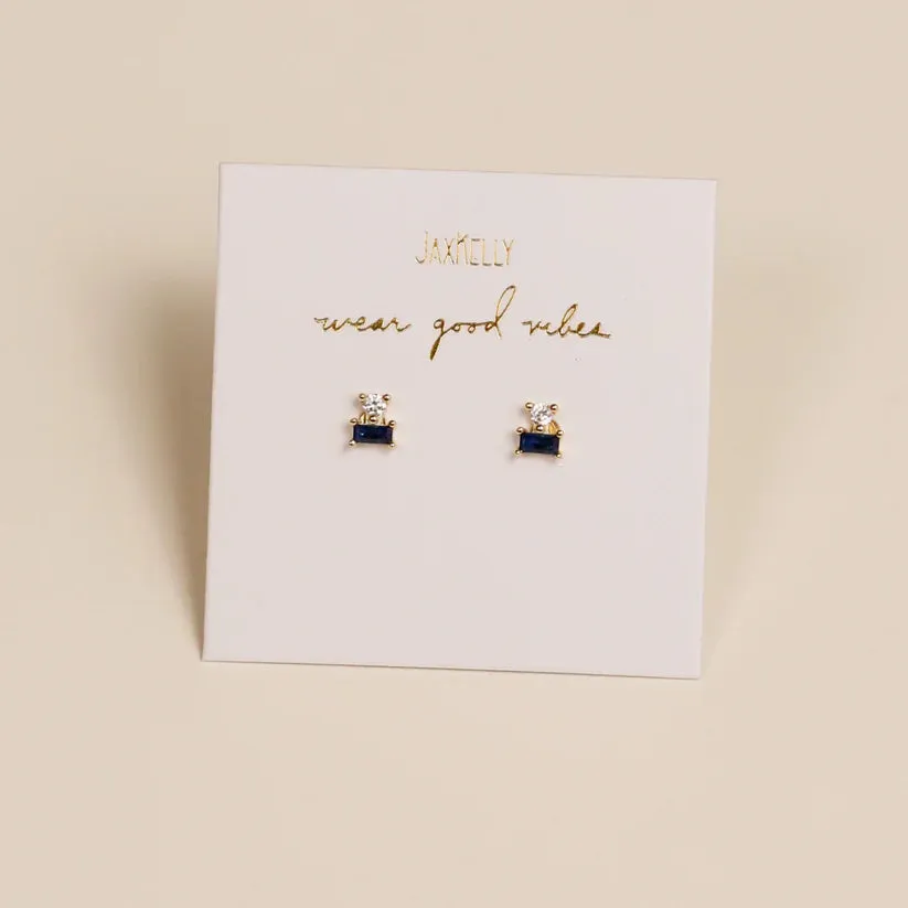 Double Stud Stack Earring