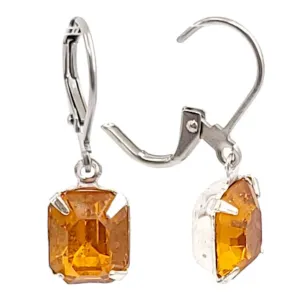 Earrings - Oranges and Yellows - Steel Vintage Rhinestone Dangles (Assorted Styles) by Christine Stoll | Altered Relics