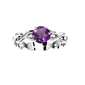 Edinburgh Celtic Twist Amethyst Ring