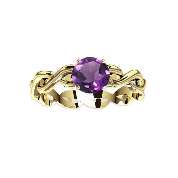 Edinburgh Celtic Twist Amethyst Ring