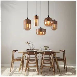 Emblari Scandinavian Glass Jar Pendant Lamp