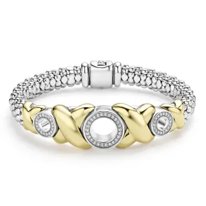 Embrace 18K Gold XO Diamond Bracelet