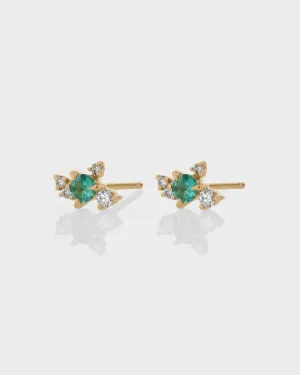 Emerald Cluster Earring