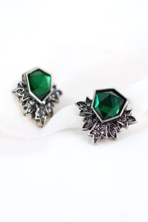 Emerald Green Studs