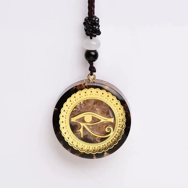 Energy Generator Orgone Eye Pendant Necklace - Balance & Protection