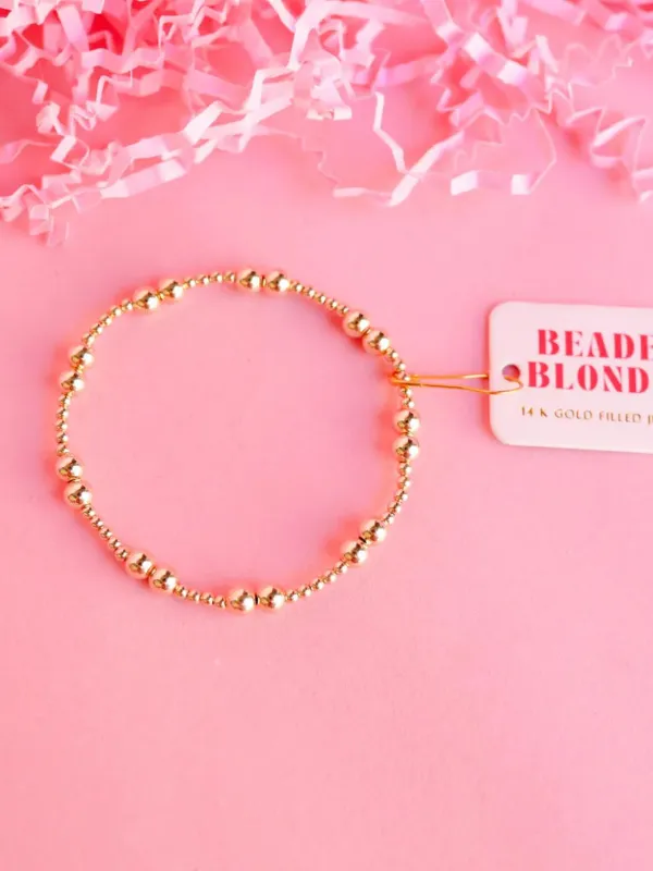 Extended Halli Gold Beaded Bracelet