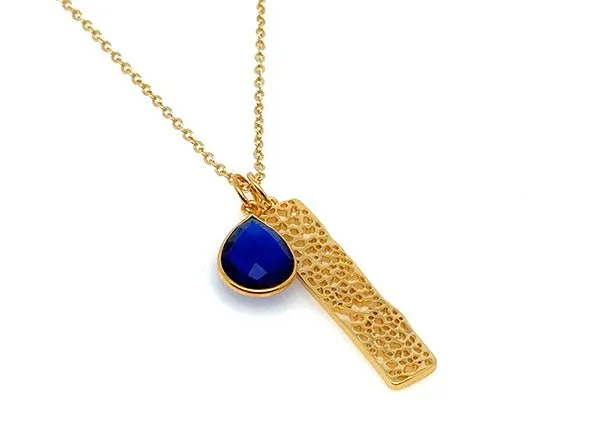 Eye Catching Teardrop | Royal Blue Quartz