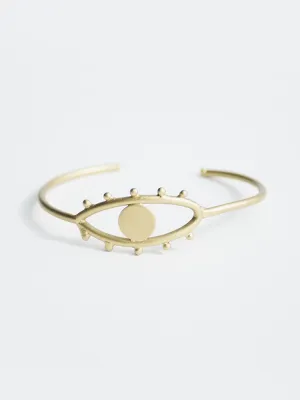 Eye to Eye Bangle - Gold