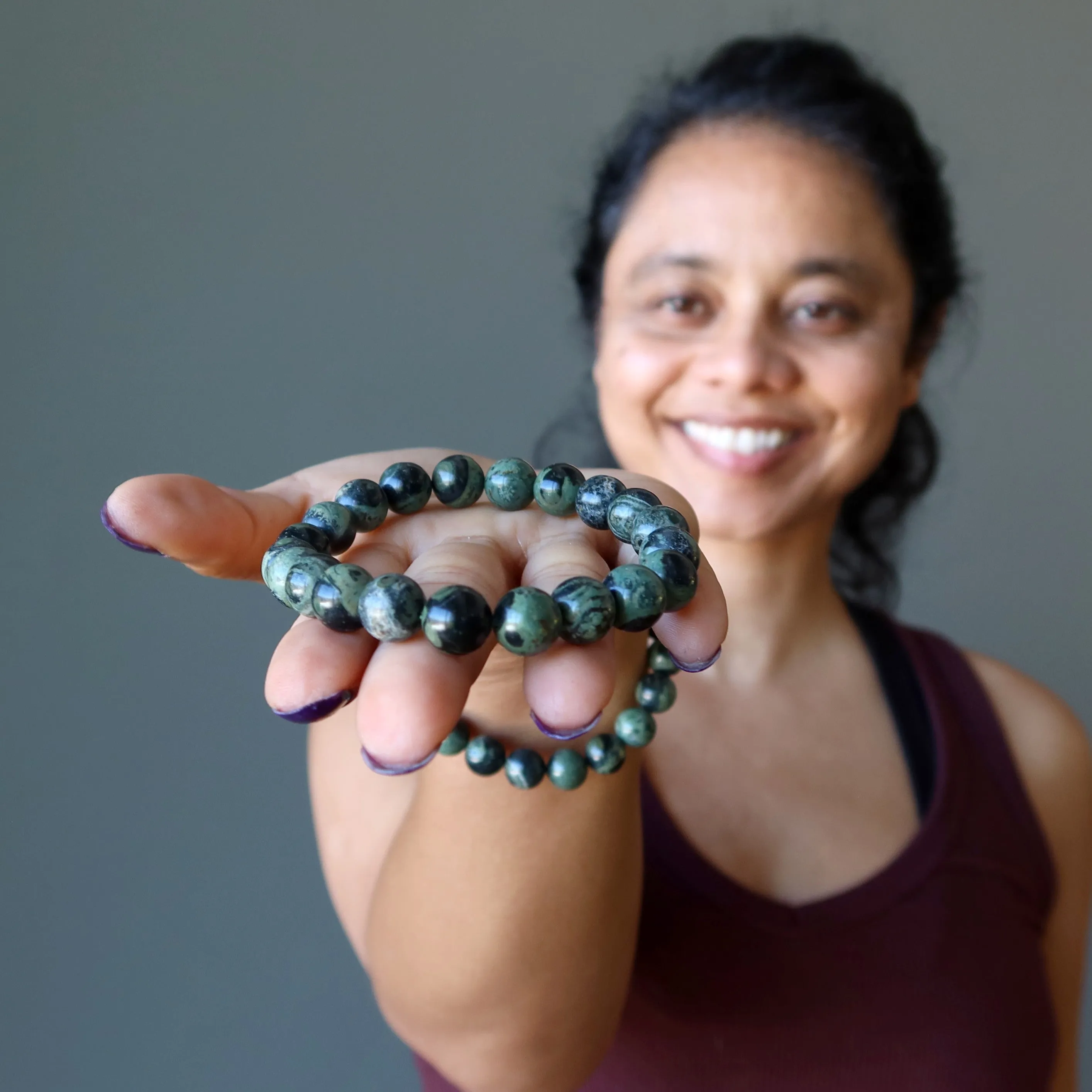 Green Jasper Bracelet Crocodile