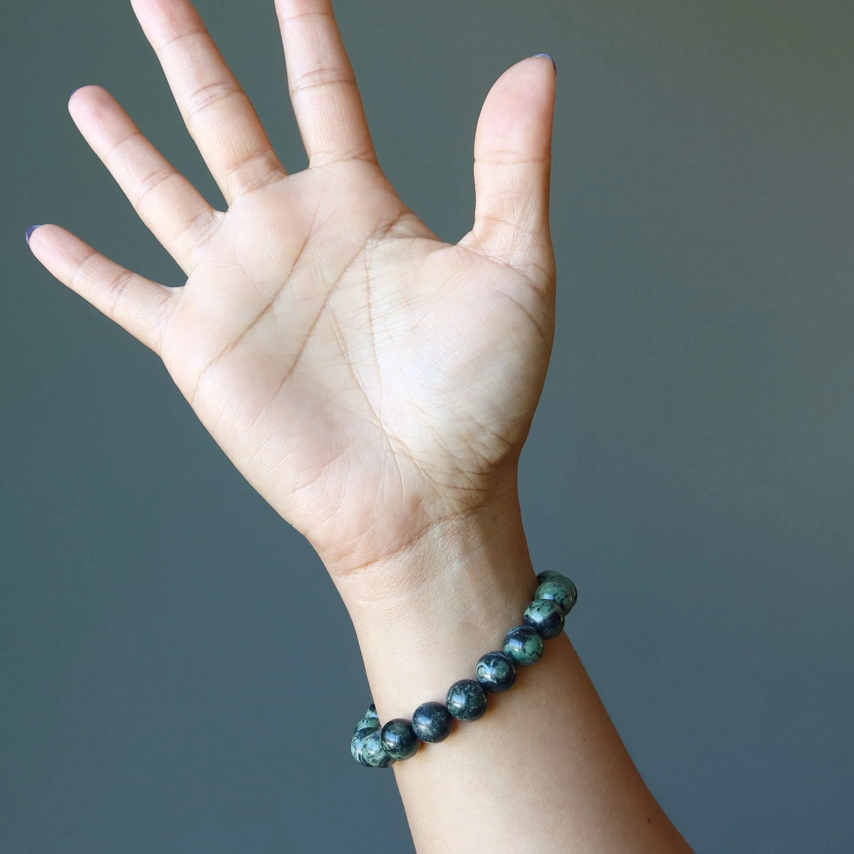 Green Jasper Bracelet Crocodile