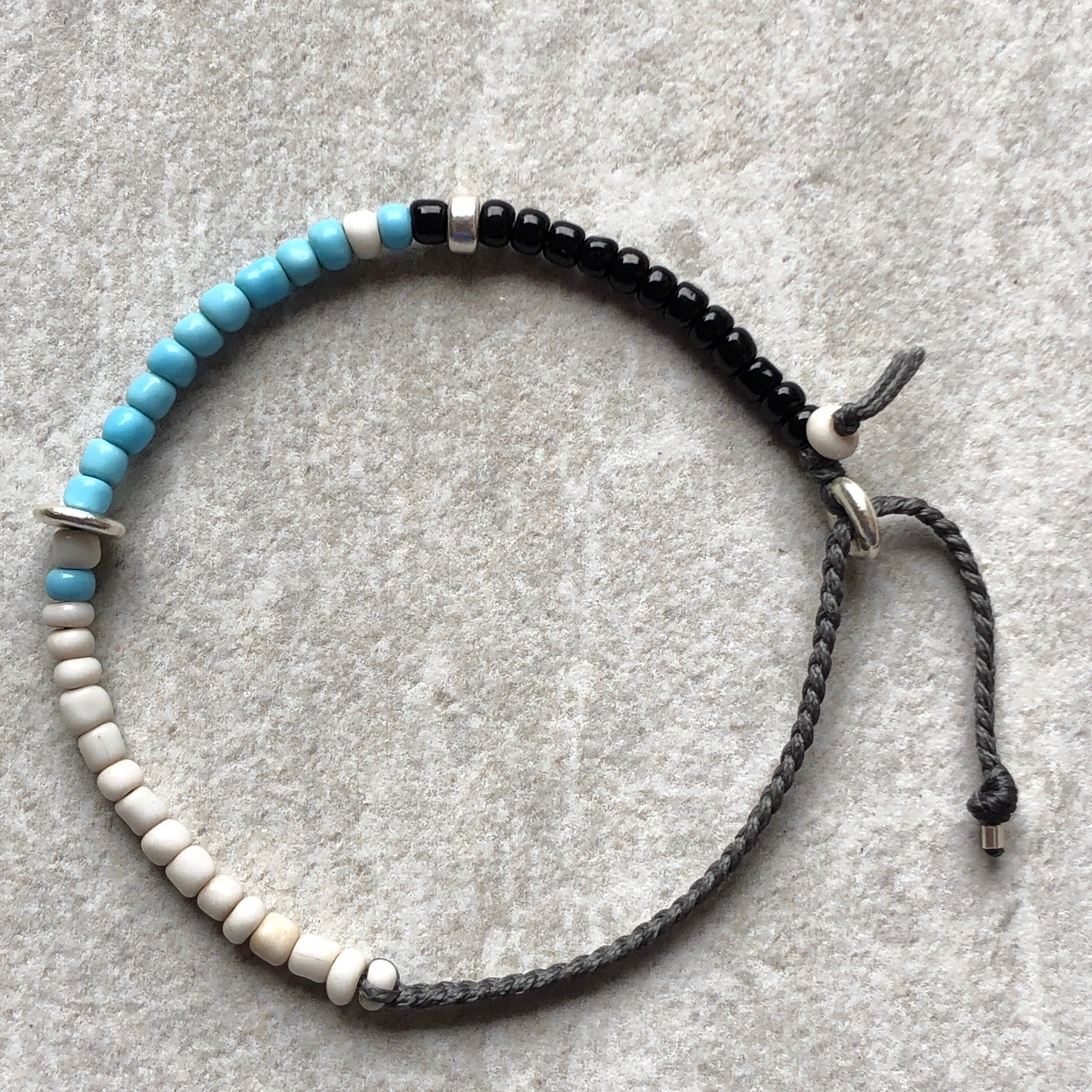 Him or Her Bead Braided Bracelet