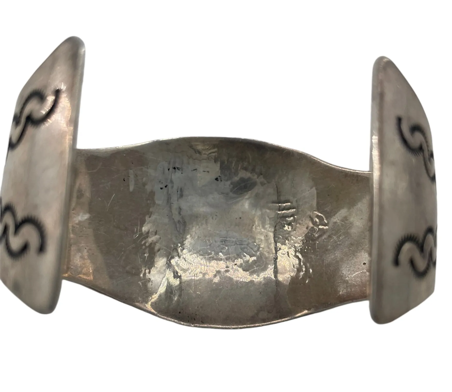 Hopi Kachina Sterling Silver Cuff Bracelet