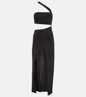 Jade Swim gava cutout maxi dress, black